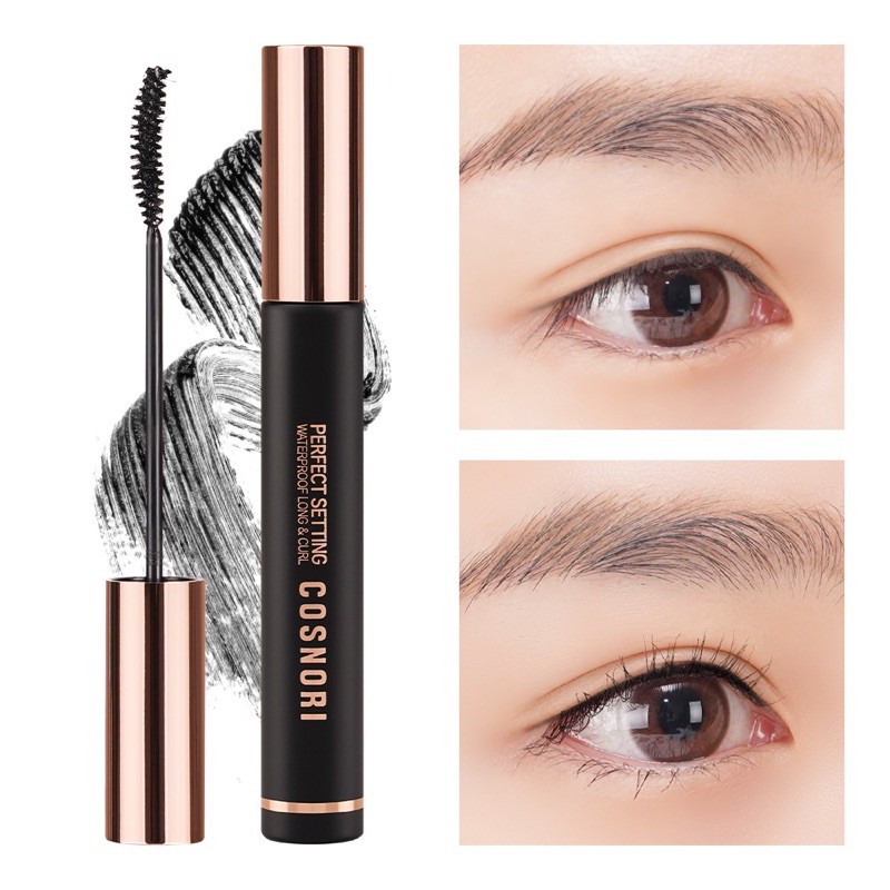 Mascara Chuốt mi chống nước làm dày, dài và cong mi Cosnori Perfect Setting Mascara Waterproof 7ml