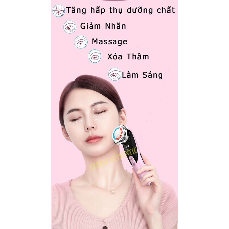 Máy Mát Xa Mặt - Dụng Cụ Massage Da Mặt Cầm Tay Ion Cao Cấp - Máy Đẩy Tinh Chất Mini Chăm Sóc Chuyên Sâu Cho Da Mặt