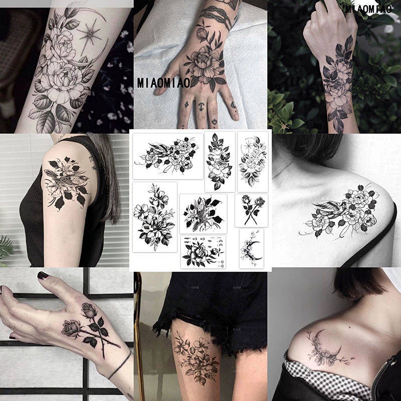 Hình Xăm Dán Trang Trí Cơ Thể Kiểu Vòng 15 Ngày Chống Thấm Nước Lâu Trôi In Họa Tiết Prajna Cho Nam Nữ