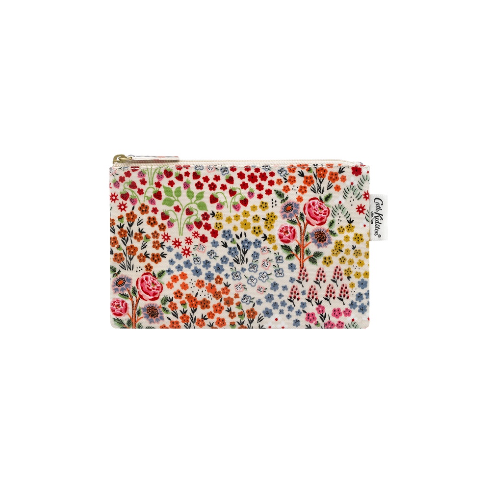 Cath Kidston - Túi đựng mỹ phẩm/Zip Purse - Kingdom Ditsy - Cream -1042283