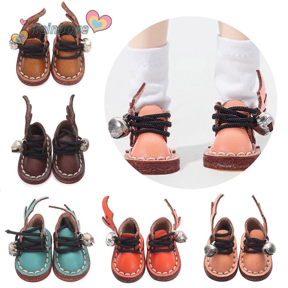 Giày Búp Bê Da Bò 5 Màu Tự Chọn Cho Búp Bê OB11 Tỉ Lệ 1 / 11