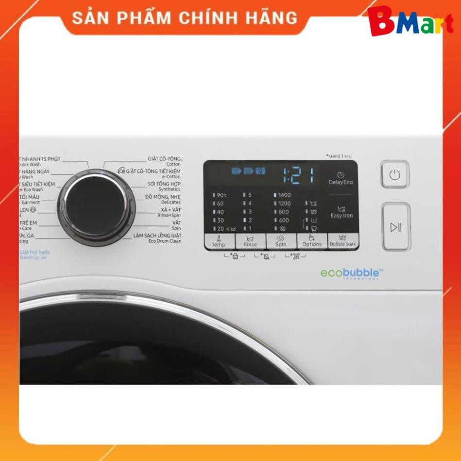 [ FREE SHIP KHU VỰC HÀ NỘI ] Máy giặt Samsung cửa ngang 9 kg WW90J54E0BW/SV  - BM