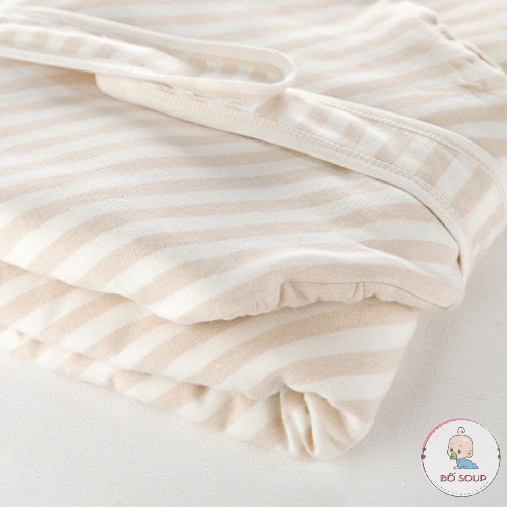 Khăn ủ cho bé sơ sinh cotton hữu cơ tự nhiên an toàn cho bé