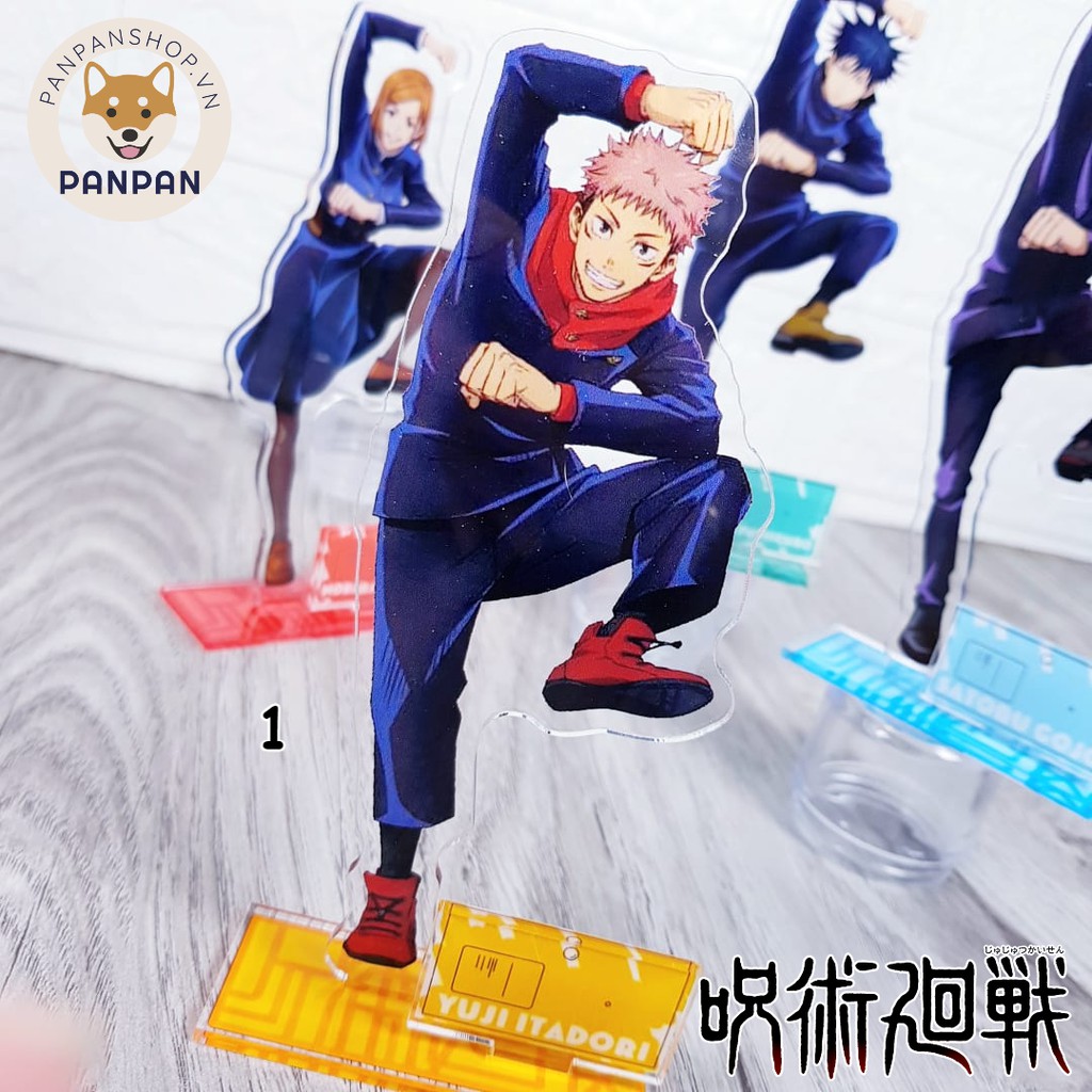 Mô Hình Standee acrylic Anime Jujutsu Kaisen Ending 1 kèm bảng tên LOST IN PARADISE (15cm)