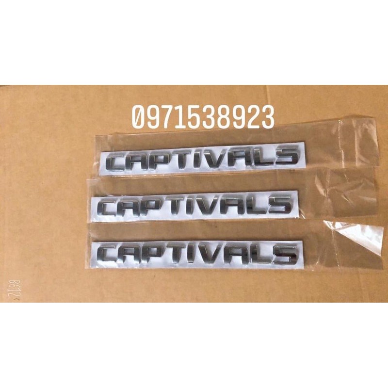 Logo chữ nổi dán đuôi xe chevrolet captiva ls giá rẻ