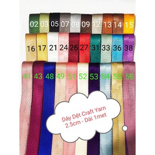 🍀 1 Met Dây Dệt Xương Cá Đẹp Carft Yarn