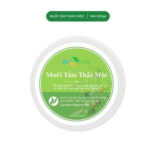 [Chính hãng] Muối Tắm Thảo Mộc BIOCOS - Loại Bỏ Mụn Lưng, Viêm Nang Lông Kết Hợp Tẩy Tế Bào Da Chết Body 200g