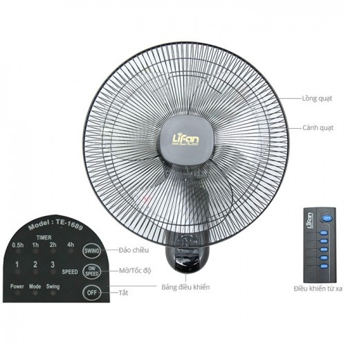 Quạt treo điều khiển Lifan TE1689