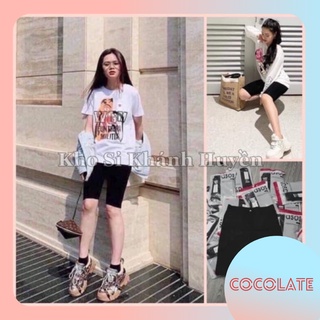 Quần nâng mông ngố COC27, quần legging ngố dáng lửng chất liệu cotton cho nữ