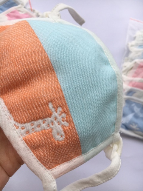 Khẩu trang kháng khuẩn sợi tre, dày 6 lớp