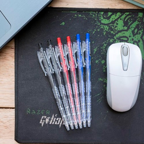 Bút bi Thiên Long TL-089 mực xanh đỏ đen