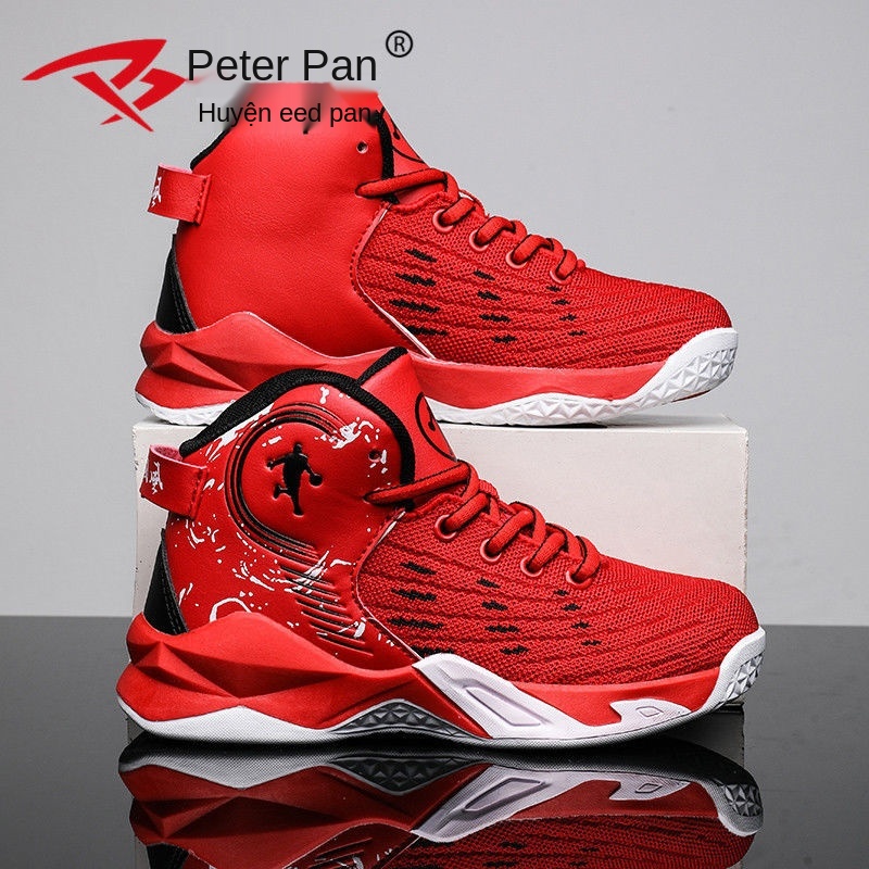 ❁Peter Pan giày bóng rổ trẻ em mới mùa hè lưới thoáng khí Jordan giày thể thao sinh viên khử mùi giày chạy bộ dưới mềm