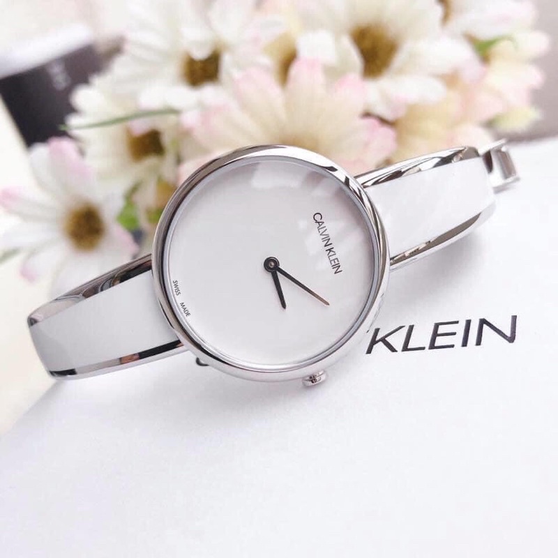 Đồng Hồ Nữ Kiềng Trắng, Mặt 30mm, Chống nước 30m