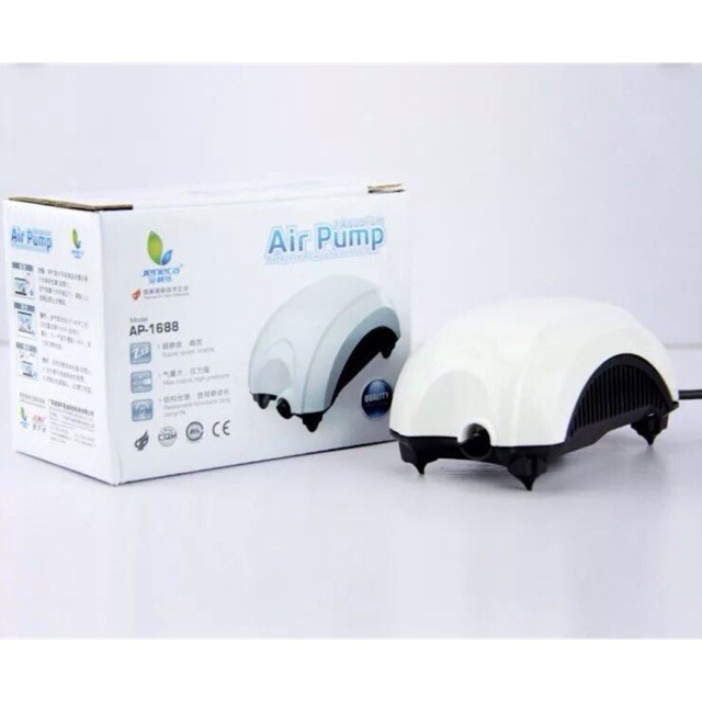 Máy Sủi Oxy Jeneca AP-1688 1 Vòi cho hồ cá – Tặng Dây Và Cục Sủi Oxy