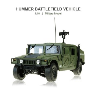 Mô hình tĩnh xe quân sự Keddy US Military HUMVEE 1:18 (Green)