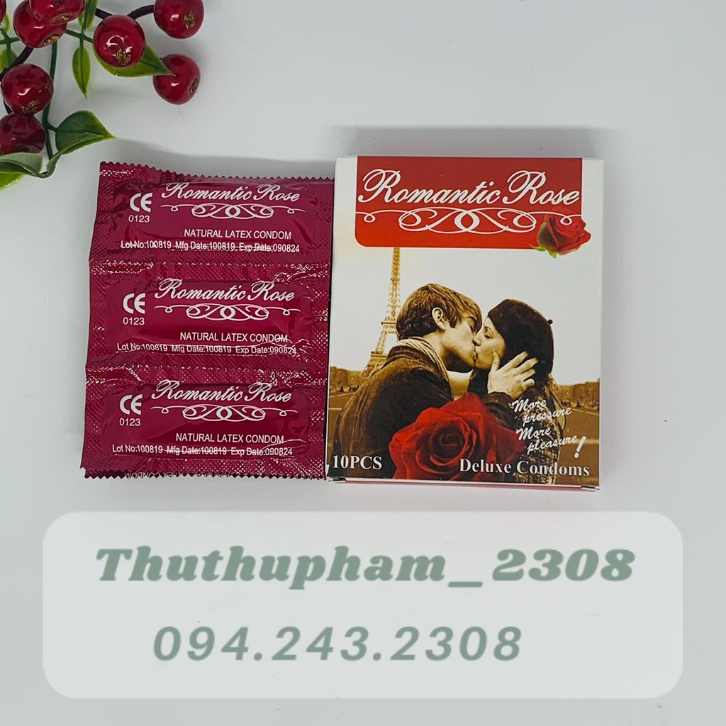 BAO CAO SU Romantic rose (hộp 10 bao)