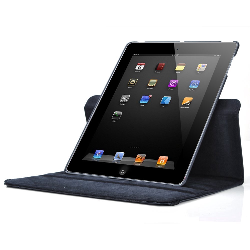 Bao da iPad Mini 1 Mini 2 Mini 3 có giá đỡ đứng xoay 360 độ A1432 A1454 7.9'' tiện dụng