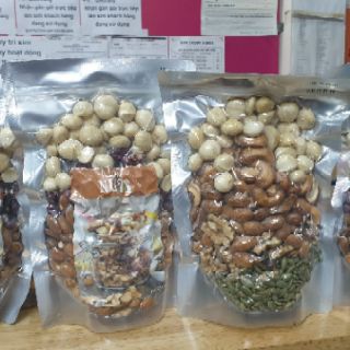 Hạt mix (maca,hạnh nhân.điều,óc cho,bí)