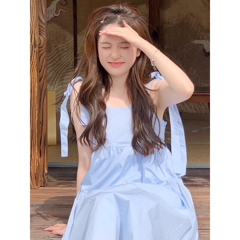 Đầm Ulzzang 2 Dây Dịu Dàng Khí Chất Phong Cách Hàn Quốc 1216