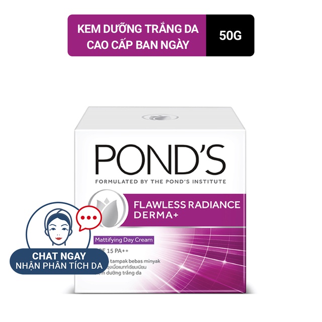 POND'S Kem Trắng Da Không Tì Vết Ban Ngày 50g