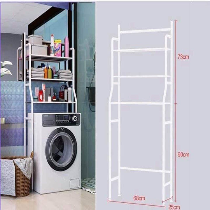 [ SIÊU TIỆN LỢI ] Kệ inox , Kệ để đồ sau máy giặt bồn cầu thẩm mỹ tiện lợi tiết kiệm không gian