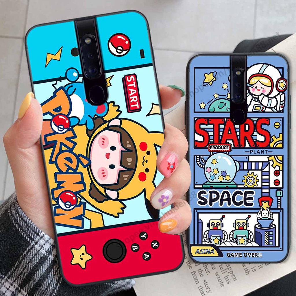 Ốp lưng Oppo F11 / F11 Pro hình phi hành gia, roro jump, điện tử dễ thương - Giá rẻ tốt nhất