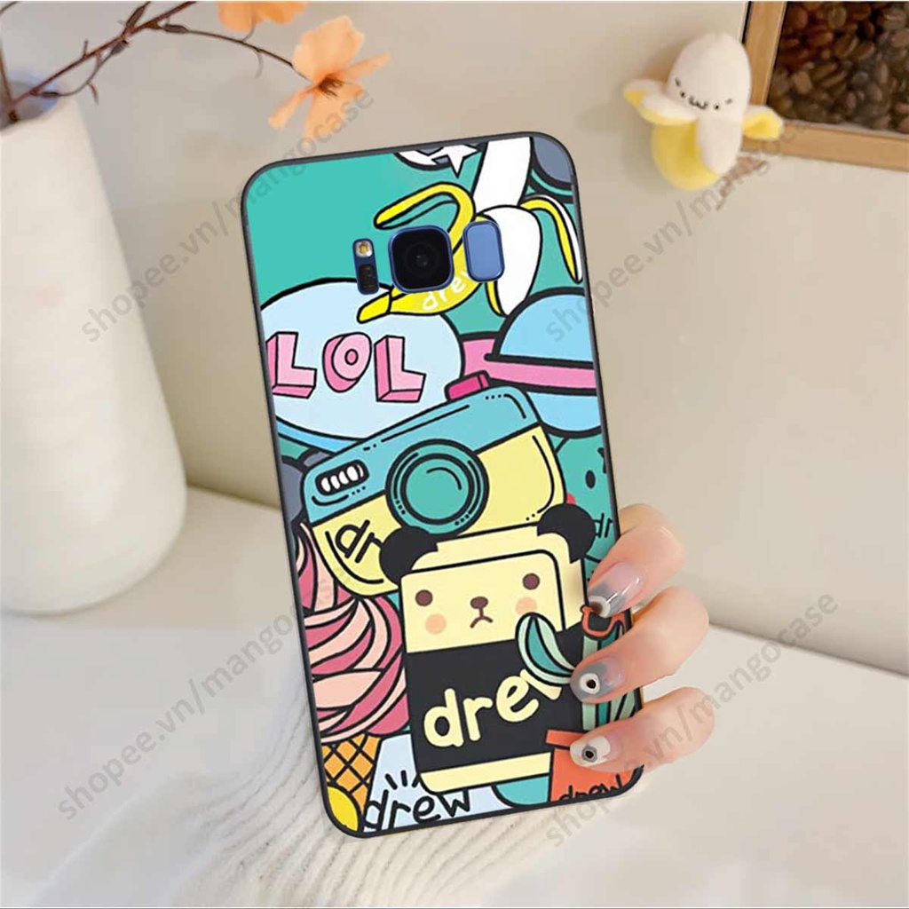 Ốp lưng điện thoại Samsung S8 / S8 Plus / S8+ drew, kaws, bape cao cấp, vỏ ốp rẻ đẹp