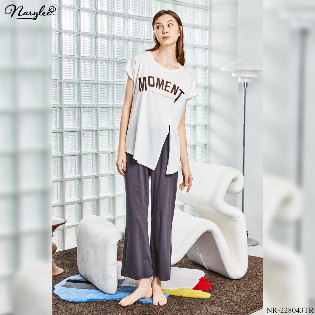 Đồ bộ mặc nhà nữ cao cấp Narylee áo cộc quần dài chất cotton nhập khẩu mềm mịn chống tia UV kháng khuẩn mã NR - 228043