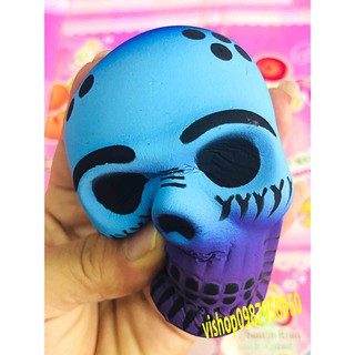 SQUISHY ĐẦU NÂU XANH GALAXY  (huongtrang15)