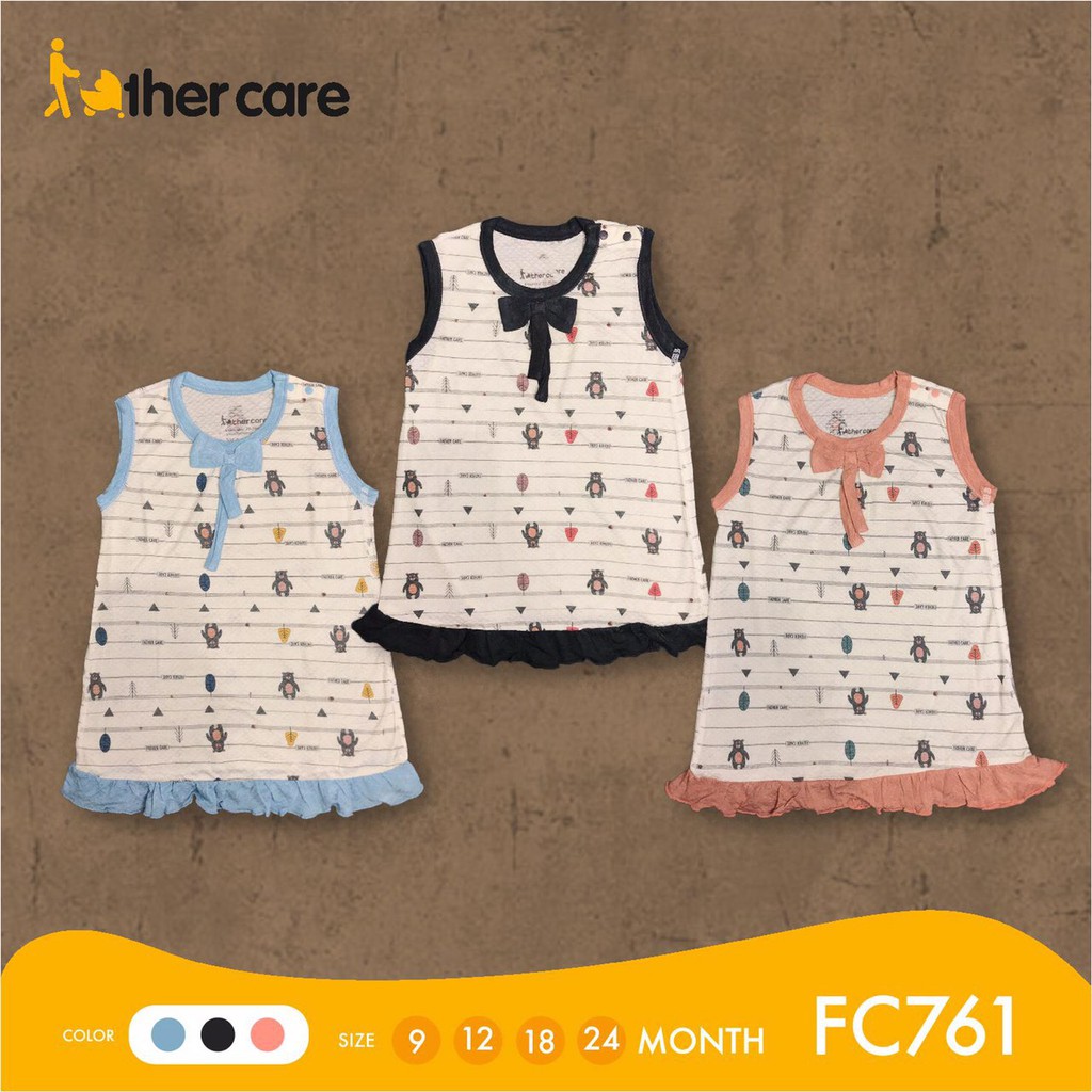 Váy FatherCare ba lỗ - Gấu (Họa tiết) FC761