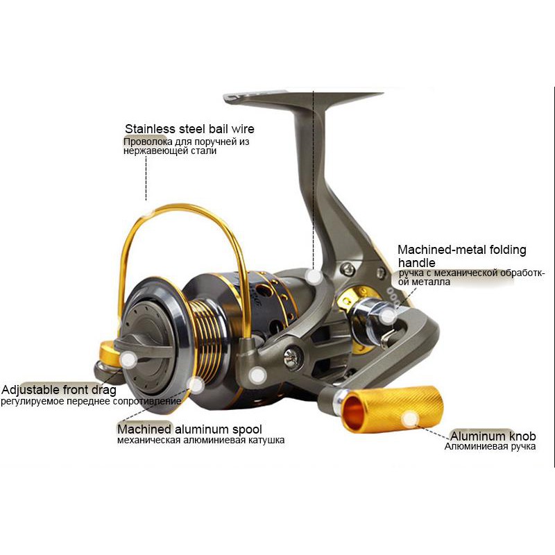 Máy Câu Cá Bằng Nhôm Mẫu Mới