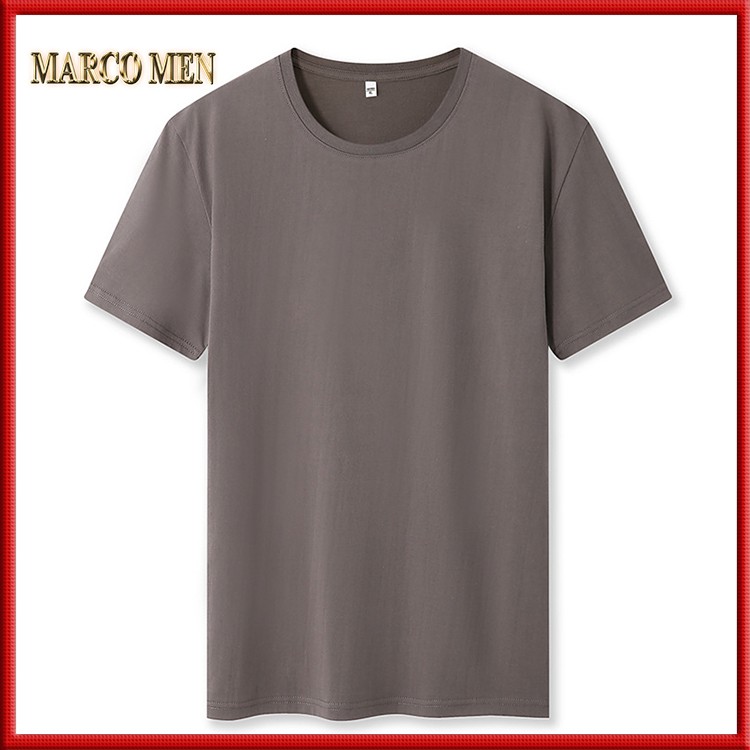Áo thun nam nữ trơn vải cotton co giãn dày dặn thấm hút mồ hôi form Regular fit ATN01