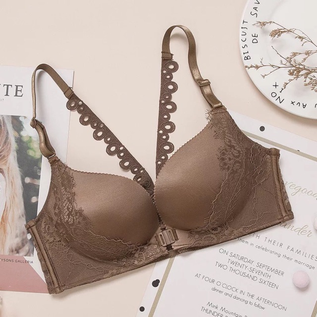 Áo ngực nâng không gọng cài trước dây ren phía sau cực yêu | BigBuy360 - bigbuy360.vn