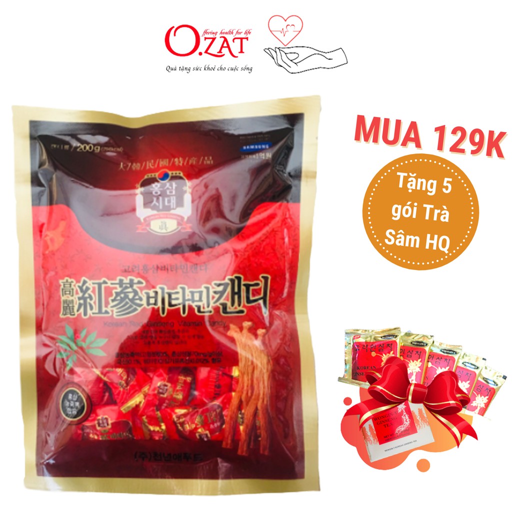 Kẹo sâm các loại Hàn Quốc 200g - 300g - 500g -tăng cường phục hồi sức khỏe