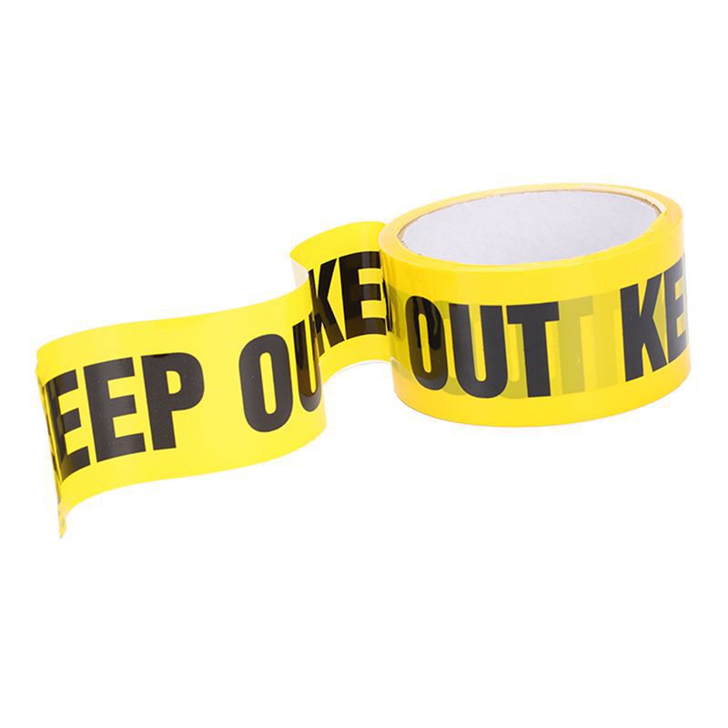 KEEP OUT chữ lớn - Băng keo tape vàng Sticker Factory - Kích thước 25m