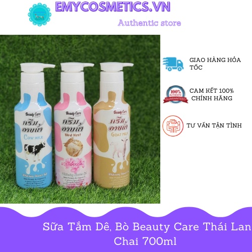 Sữa tắm bò dê beauty care bangkok Thái Lan chai 700ml