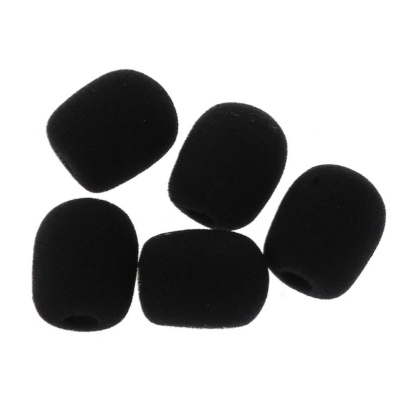 Set 5 Mút Bọc Đầu Micro Màu Đen Chắn Gió Tiện Lợi