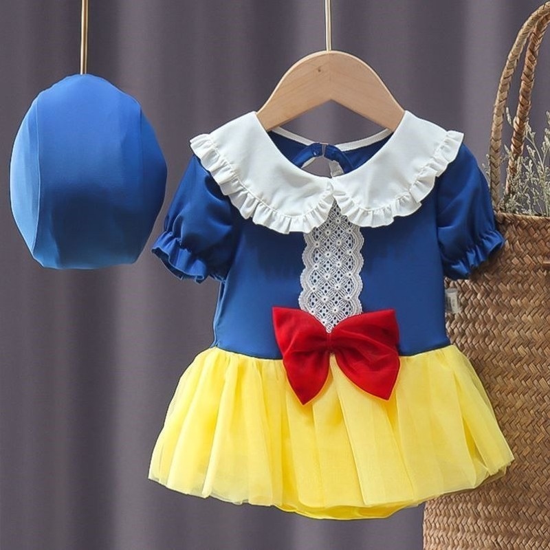 Bộ Đồ Bơi Liền Thân In Hoạt Hình Công Chúa Bạch Tuyết Dễ Thương Cho Bé Gái