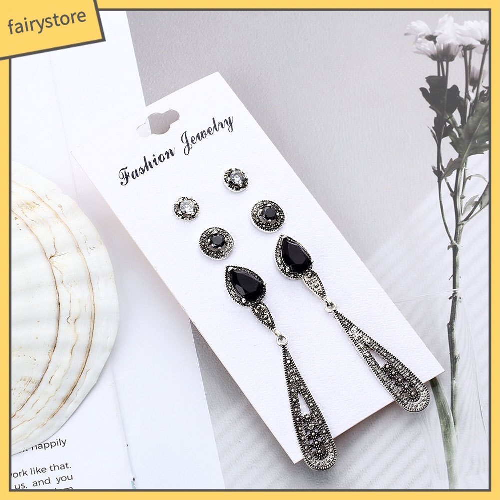 Set 4 Đôi Khuyên Tai Phong Cách Bohemian Thanh Lịch Dành Cho Nữ