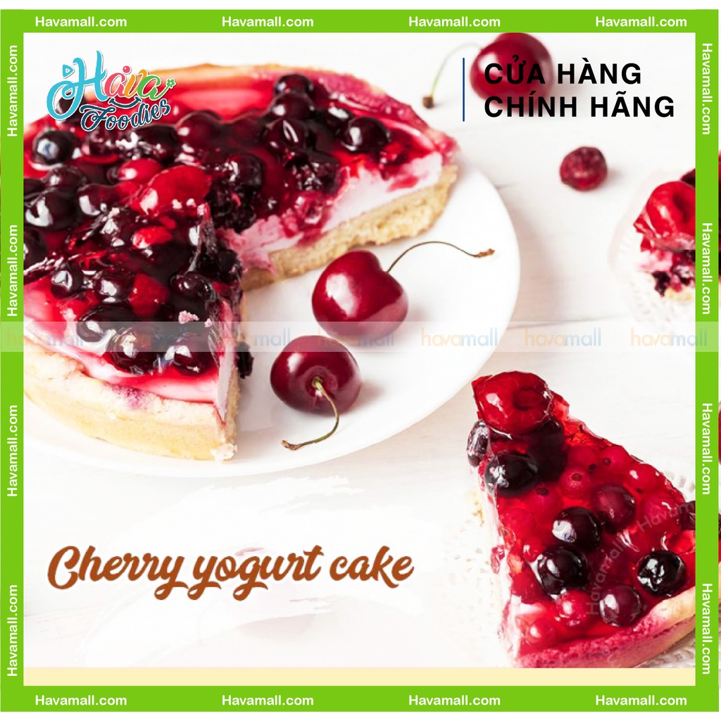 Anh Đào  Xay Nhuyễn Đông Lạnh ANDROS Hộp 1Kg - Tặng Bột Làm Kem