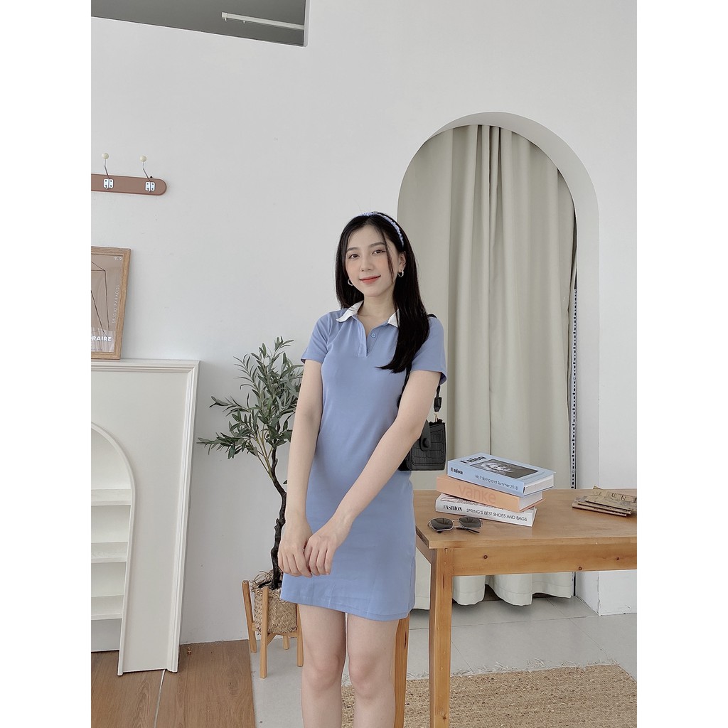 VÁY POLO CỔ KHÁC MÀU | BigBuy360 - bigbuy360.vn