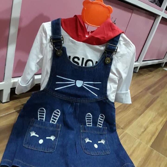 Yếm jean cho bé gái hàng qc chất đẹp
