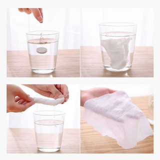Khăn Nén Dùng Một Lần Chất Liệu Cotton