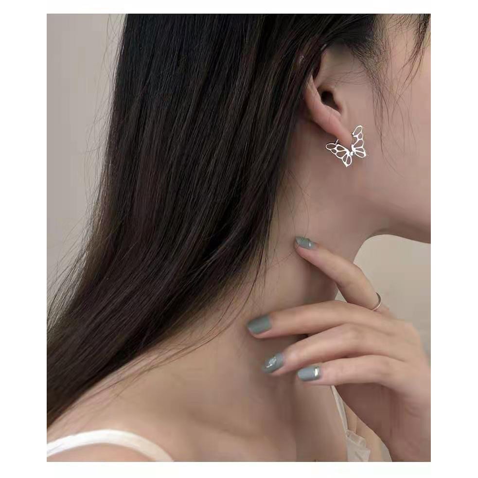 Bông tai nữ hàn quốc, khuyên tai hình cánh bướm BUTTERFLY