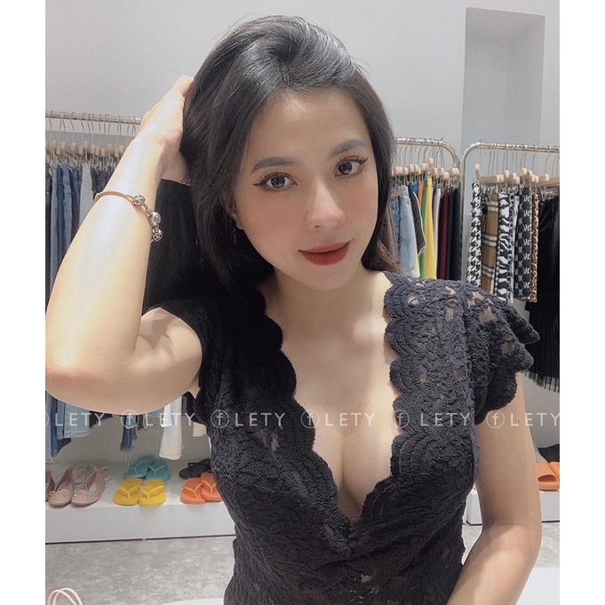 ÁO REN ĐEN SIÊU HOT