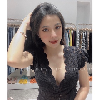(SẴN) ÁO REN ĐEN SIÊU HOT