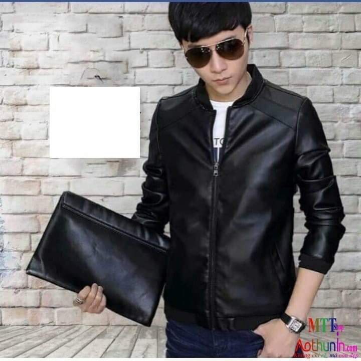 ÁO KHOÁC DA NAM 2 LỚP PHỐI KHÓA KÉO SIÊU CHẤT | BigBuy360 - bigbuy360.vn