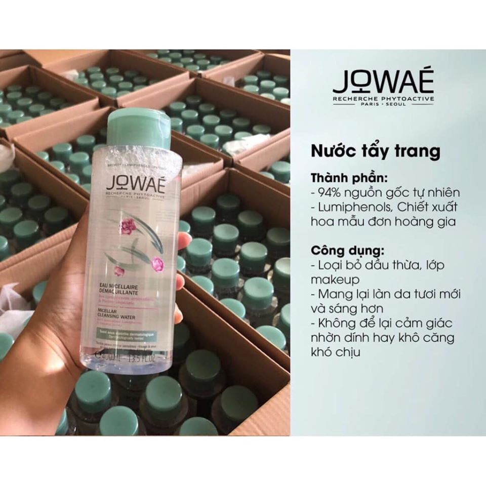 NƯỚC TẨY TRANG JOWAE MICELLAR CLEANSING WATER 400ML CHÍNH HÃNG - 5915