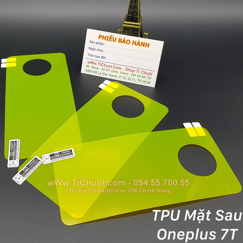 [Mặt Sau] Dán TPU OnePlus 7T Cường Lực Dẻo Trong Suốt