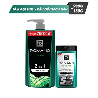 Dầu gội Romano hương nước hoa hương Gentleman chai 650gr